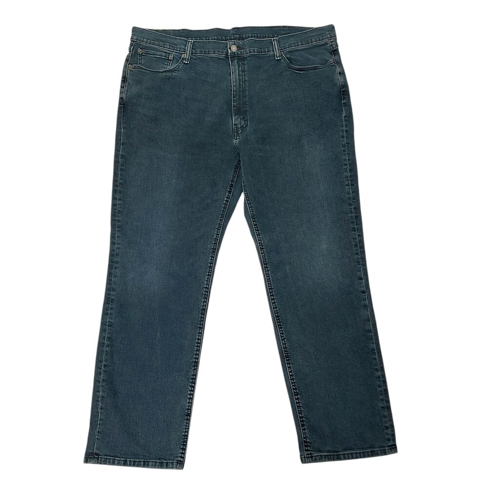 Levi's 541 Jeans Mens 42x31 Blue Straight Leg Stretch Work Comfort Durable Denim